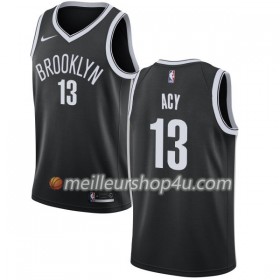 Maillot Basket Homme Brooklyn Nets Quincy Acy 13 Nike 2017-18 Noir Swingman